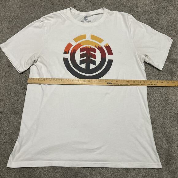 Element Skateboarding T-Shirt White Streetwear Size XL - Picture 3 of 5